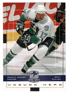 Matt Cullen - Anaheim Ducks  (NHL Hockey Card) 1999-00 Upper Deck Wayne Gretzky Hockey # 6 Mint