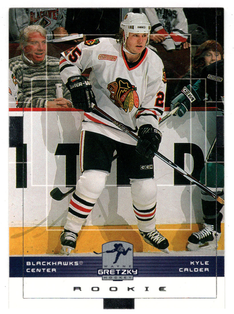 Kyle Calder RC - Chicago Blackhawks (NHL Hockey Card) 1999-00 Upper Deck Wayne Gretzky Hockey # 45 Mint