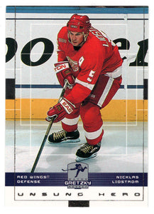 Nicklas Lidstrom - Detroit Red Wings (NHL Hockey Card) 1999-00 Upper Deck Wayne Gretzky Hockey # 66 Mint