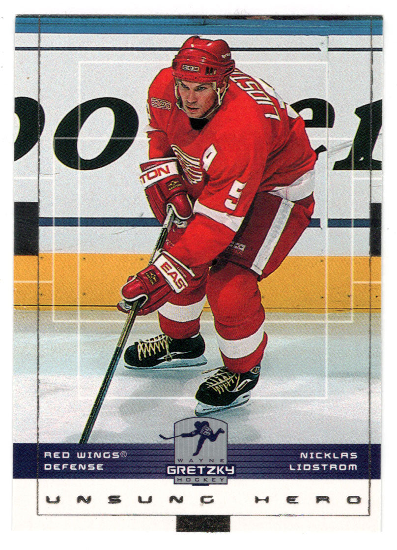 Nicklas Lidstrom - Detroit Red Wings (NHL Hockey Card) 1999-00 Upper Deck Wayne Gretzky Hockey # 66 Mint