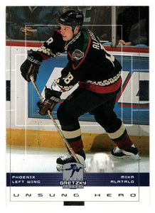 Mika Alatalo RC - Phoenix Coyotes (NHL Hockey Card) 1999-00 Upper Deck Wayne Gretzky Hockey # 134 Mint