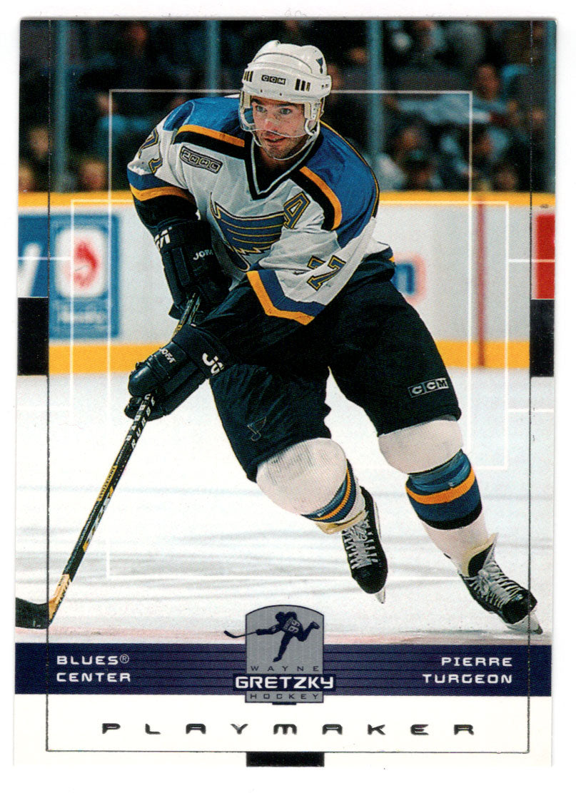 Pierre Turgeon - St. Louis Blues (NHL Hockey Card) 1999-00 Upper Deck Wayne Gretzky Hockey # 143 Mint