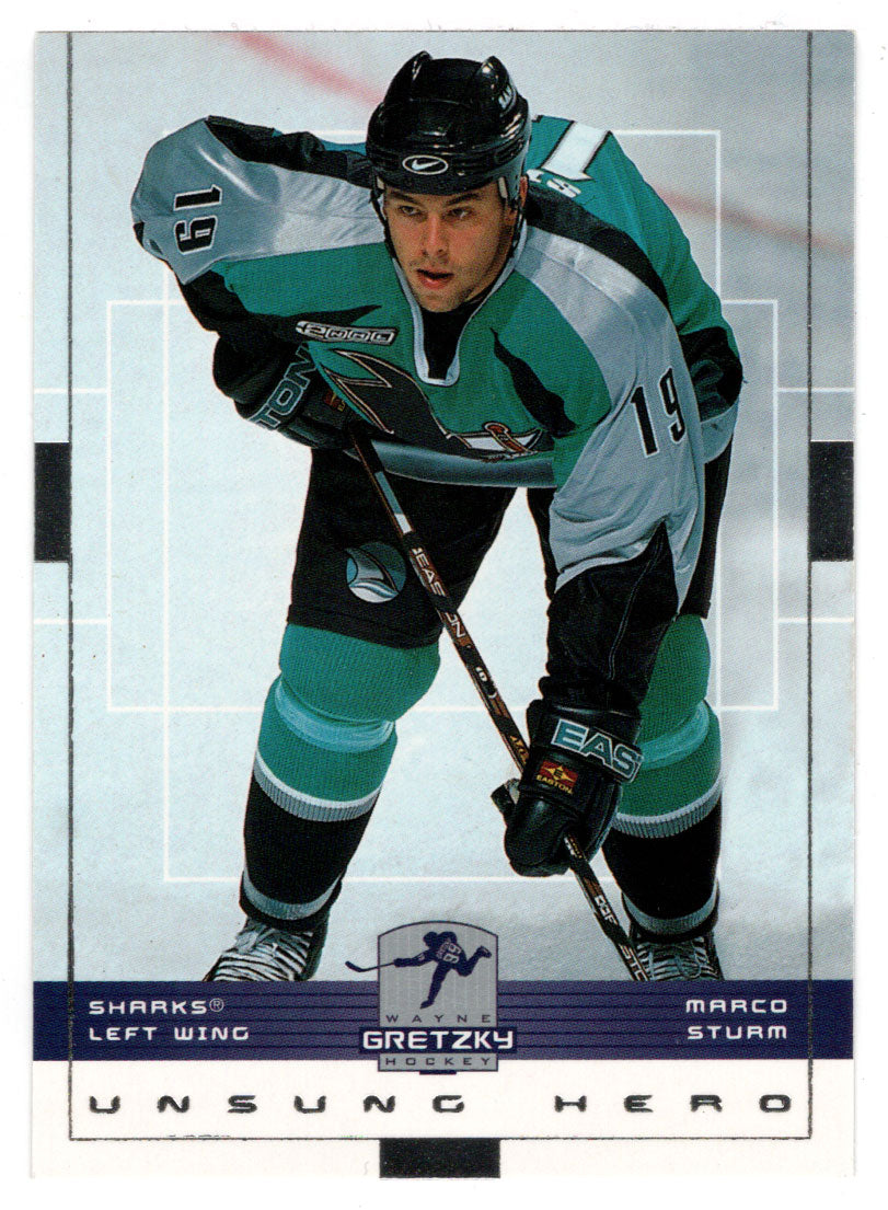 Marco Sturm - San Jose Sharks (NHL Hockey Card) 1999-00 Upper Deck Wayne Gretzky Hockey # 153 Mint