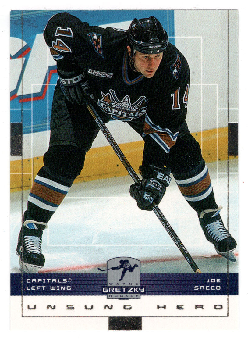 Joe Sacco - Washington Capitals (NHL Hockey Card) 1999-00 Upper Deck Wayne Gretzky Hockey # 174 Mint