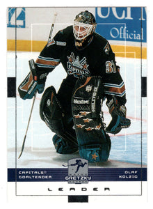 Olaf Kolzig - Washington Capitals (NHL Hockey Card) 1999-00 Upper Deck Wayne Gretzky Hockey # 176 Mint