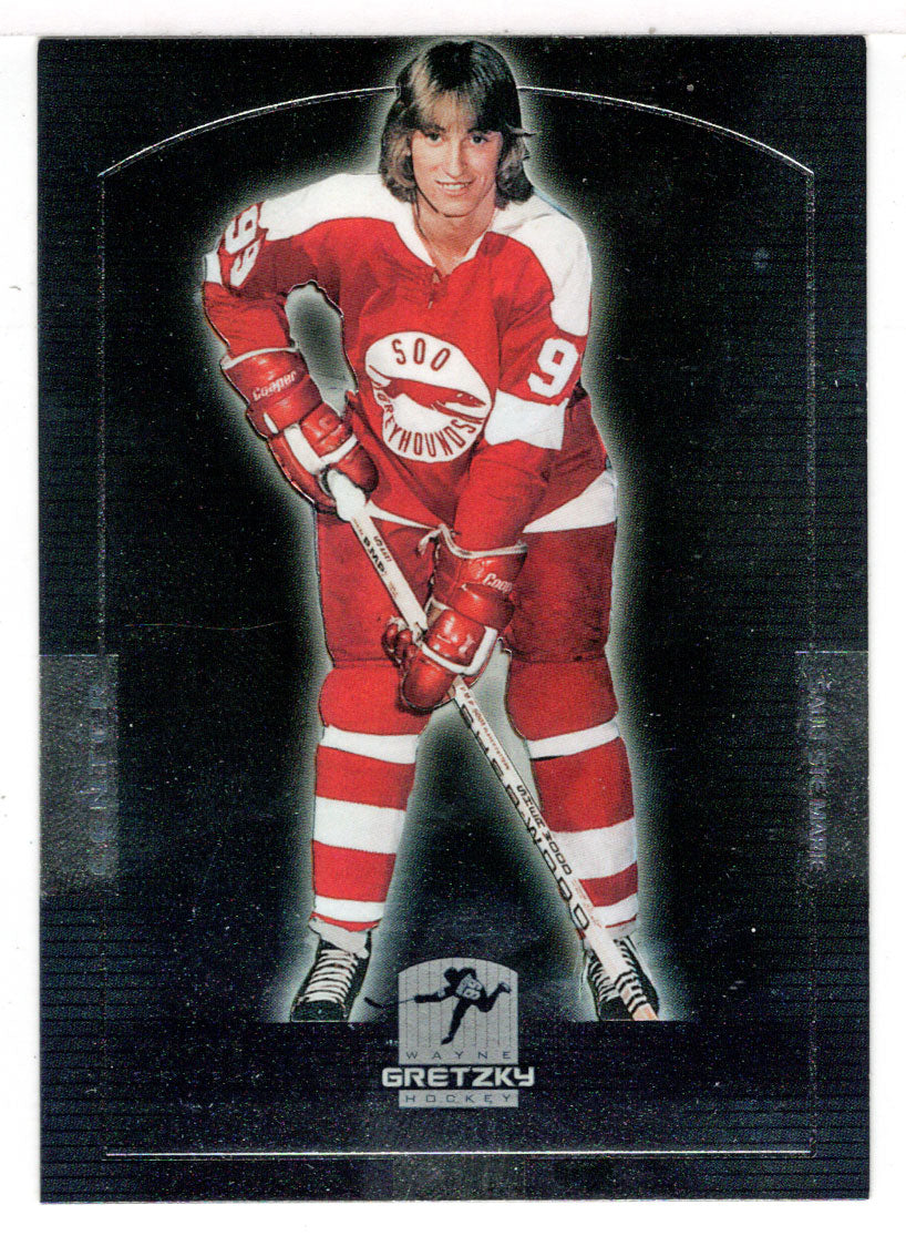 Wayne Gretzky - Sault Ste. Marie Greyhounds (NHL Hockey Card) 1999-00 Upper Deck Wayne Gretzky Hockey Hall of Fame Career # HOF-2 Mint