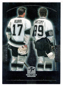Wayne Gretzky - Jari Kurri - Los Angeles Kings (NHL Hockey Card) 1999-00 Upper Deck Wayne Gretzky Hockey Hall of Fame Career # HOF-15 Mint