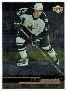 Jon Sim RC - Dallas Stars (NHL Hockey Card) 1999-00 Upper Deck Gold Reserve # 47 Mint