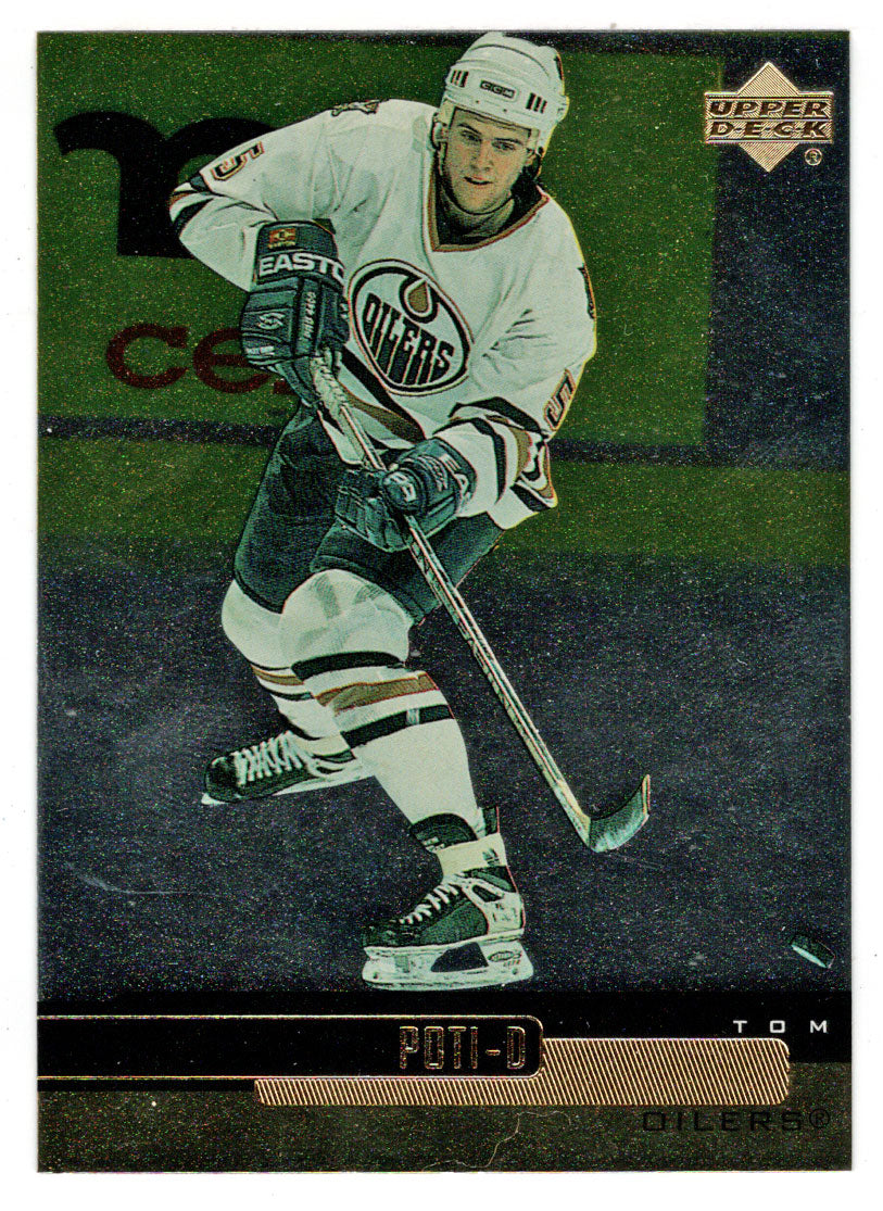 Tom Poti - Edmonton Oilers (NHL Hockey Card) 1999-00 Upper Deck Gold Reserve # 57 Mint