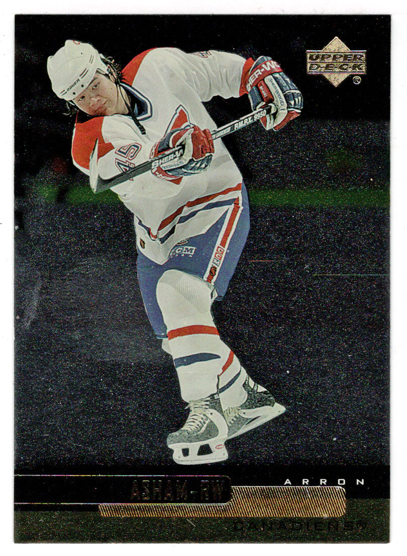 Arron Asham - Montreal Canadiens (NHL Hockey Card) 1999-00 Upper Deck Gold Reserve # 70 Mint