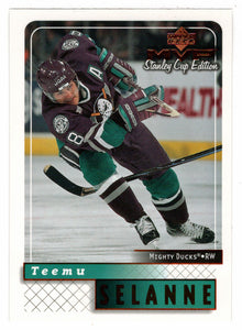 Teemu Selanne - Anaheim Ducks (NHL Hockey Card) 1999-00 Upper Deck MVP Stanley Cup Edition # 1 Mint