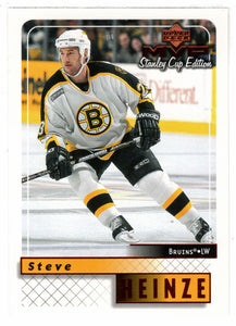 Steve Heinze - Boston Bruins (NHL Hockey Card) 1999-00 Upper Deck MVP Stanley Cup Edition # 20 Mint