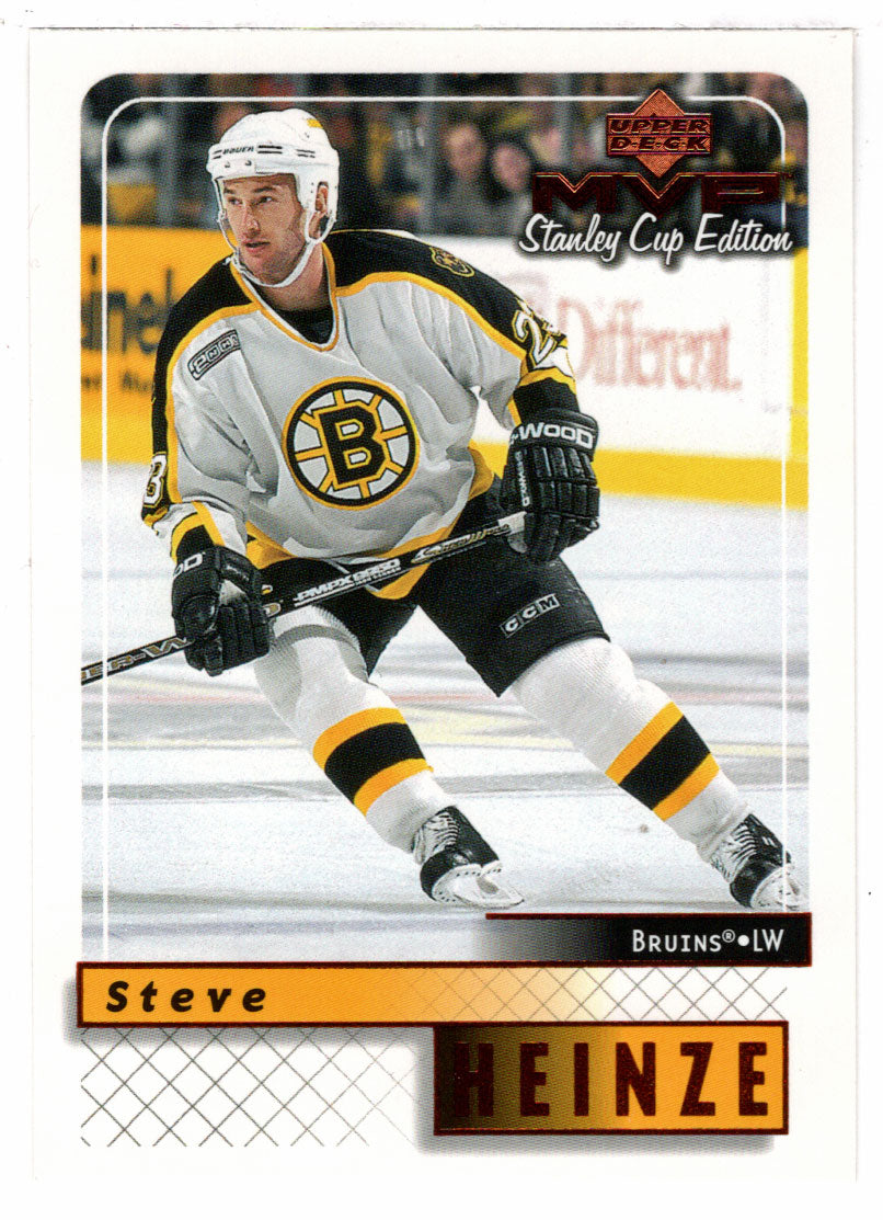 Steve Heinze - Boston Bruins (NHL Hockey Card) 1999-00 Upper Deck MVP Stanley Cup Edition # 20 Mint