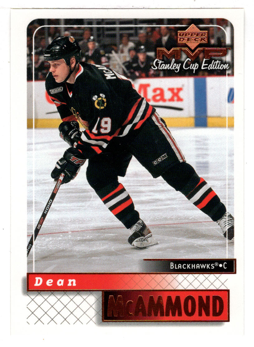 Dean Mcammond - Chicago Blackhawks (NHL Hockey Card) 1999-00 Upper Deck MVP Stanley Cup Edition # 47 Mint