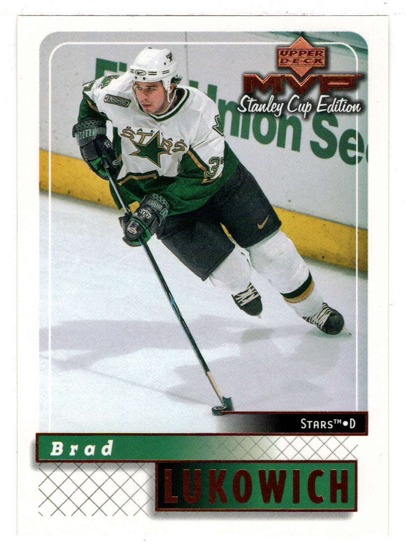 Brad Lukowich RC - Dallas Stars (NHL Hockey Card) 1999-00 Upper Deck MVP Stanley Cup Edition # 63 Mint