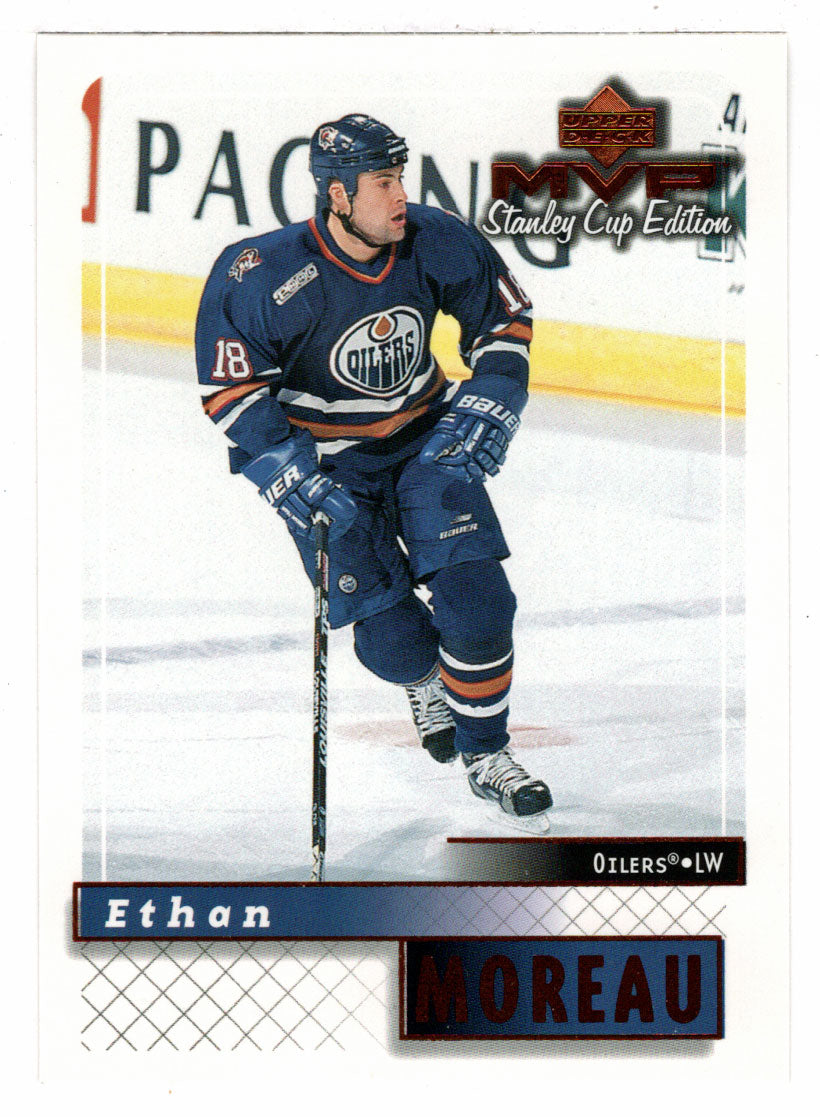 Ethan Moreau - Edmonton Oilers (NHL Hockey Card) 1999-00 Upper Deck MVP Stanley Cup Edition # 76 Mint