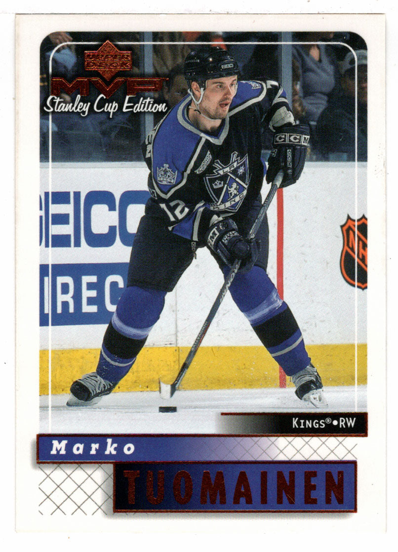 Marko Tuomainen - Los Angeles Kings (NHL Hockey Card) 1999-00 Upper Deck MVP Stanley Cup Edition # 89 Mint