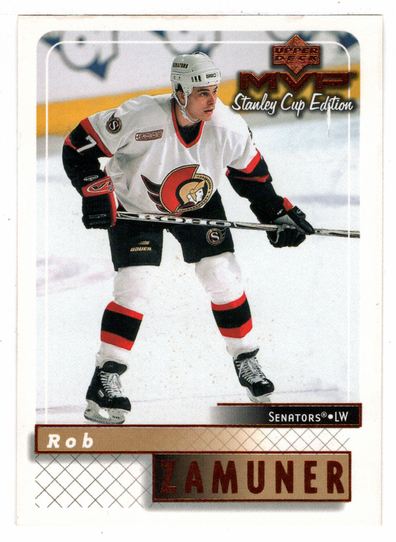 Rob Zamuner - Ottawa Senators (NHL Hockey Card) 1999-00 Upper Deck MVP Stanley Cup Edition # 128 Mint