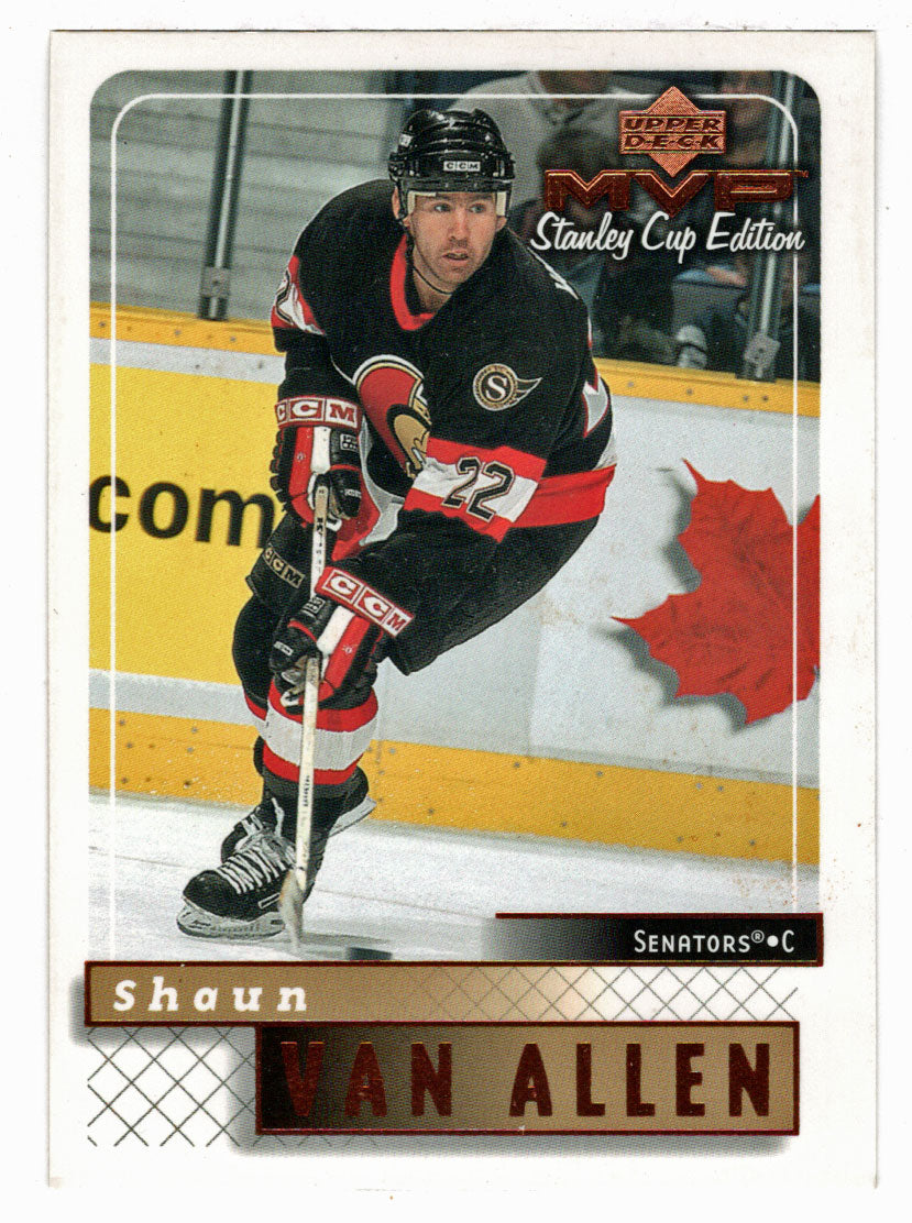 Shaun Van Allen - Ottawa Senators (NHL Hockey Card) 1999-00 Upper Deck MVP Stanley Cup Edition # 130 Mint