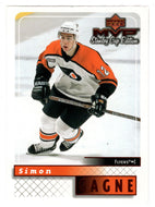 Simon Gagne - Philadelphia Flyers (NHL Hockey Card) 1999-00 Upper Deck MVP Stanley Cup Edition # 133 Mint