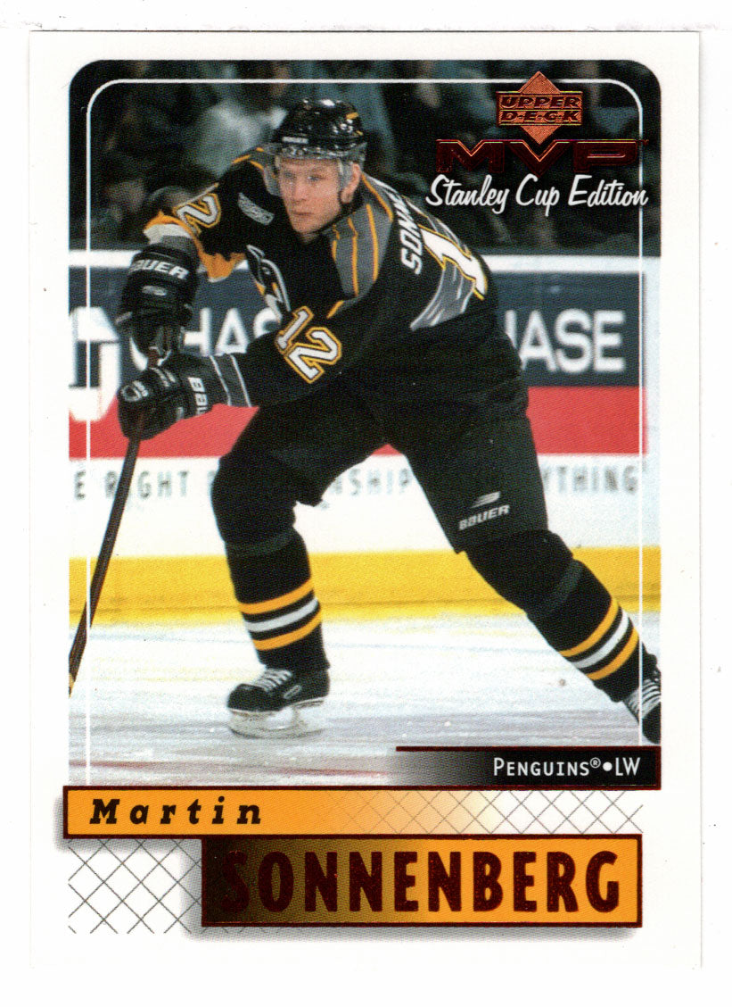 Martin Sonnenberg RC - Pittsburgh Penguins (NHL Hockey Card) 1999-00 Upper Deck MVP Stanley Cup Edition # 149 Mint
