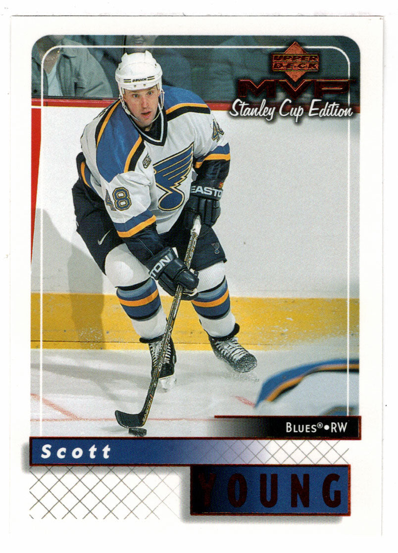 Scott Young - St. Louis Blues (NHL Hockey Card) 1999-00 Upper Deck MVP Stanley Cup Edition # 166 Mint