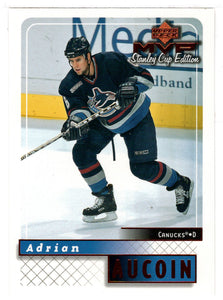 Adrian Aucoin - Vancouver Canucks (NHL Hockey Card) 1999-00 Upper Deck MVP Stanley Cup Edition # 184 Mint