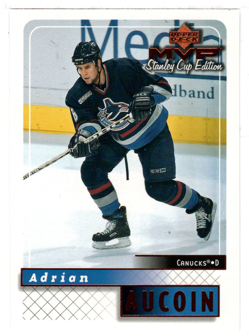 Adrian Aucoin - Vancouver Canucks (NHL Hockey Card) 1999-00 Upper Deck MVP Stanley Cup Edition # 184 Mint