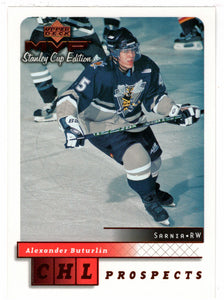 Alexander Buturlin RC - CHL Prospects (NHL Hockey Card) 1999-00 Upper Deck MVP Stanley Cup Edition # 200 Mint
