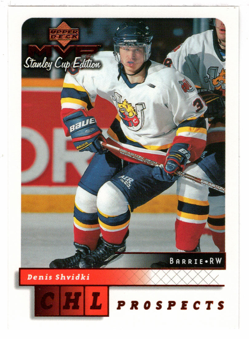 Denis Shvidki - CHL Prospects (NHL Hockey Card) 1999-00 Upper Deck MVP Stanley Cup Edition # 212 Mint