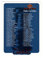 Checklist # 1 (# 1 - # 110) (NHL Hockey Card) 1999-00 Upper Deck MVP Stanley Cup Edition # 219 Mint