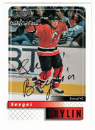 Sergei Brylin - New Jersey Devils (NHL Hockey Card) 1999-00 Upper Deck MVP Stanley Cup Edition SILVER Script # 110 Mint
