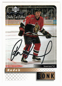 Radek Bonk - Ottawa Senators (NHL Hockey Card) 1999-00 Upper Deck MVP Stanley Cup Edition SILVER Script # 125 Mint