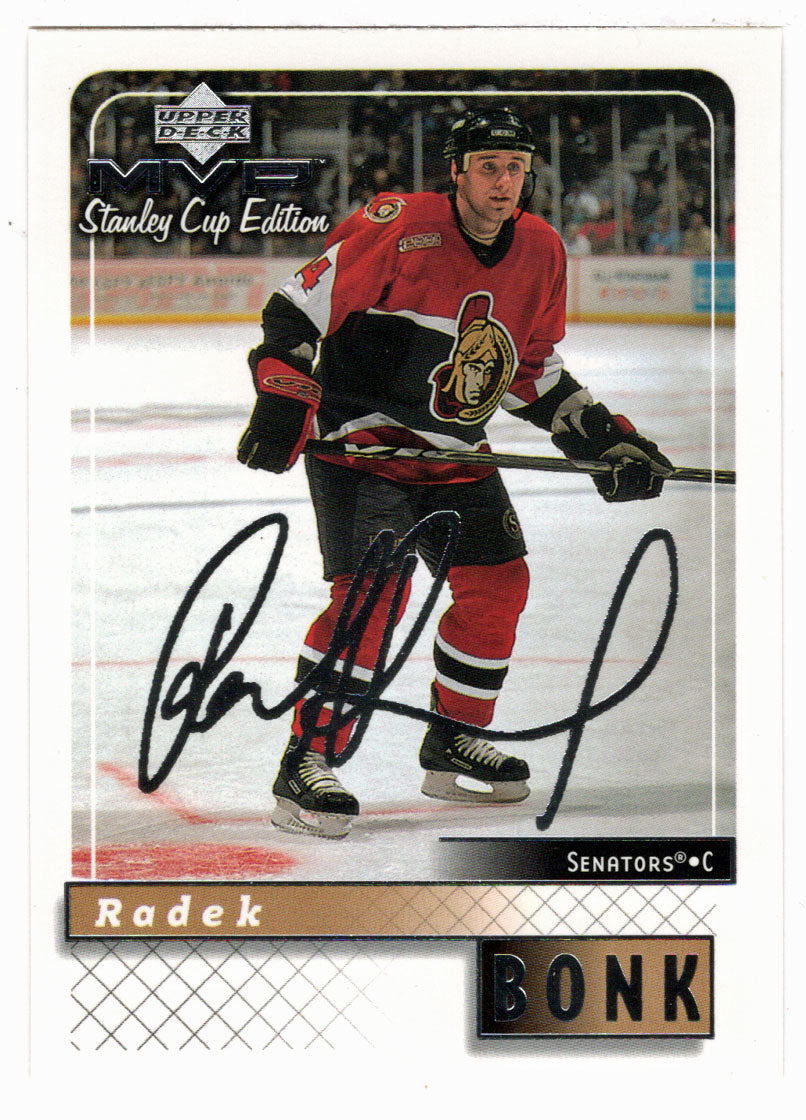 Radek Bonk - Ottawa Senators (NHL Hockey Card) 1999-00 Upper Deck MVP Stanley Cup Edition SILVER Script # 125 Mint