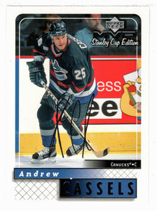Andrew Cassels - Vancouver Canucks (NHL Hockey Card) 1999-00 Upper Deck MVP Stanley Cup Edition SILVER Script # 185 Mint