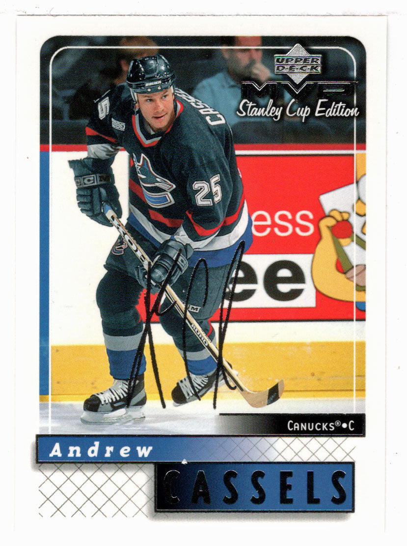 Andrew Cassels - Vancouver Canucks (NHL Hockey Card) 1999-00 Upper Deck MVP Stanley Cup Edition SILVER Script # 185 Mint