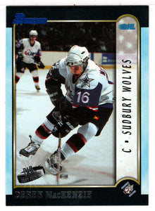 Derek MacKenzie - Sudbury Wolves (Hockey Card) 1999 Bowman CHL # 10 Mint