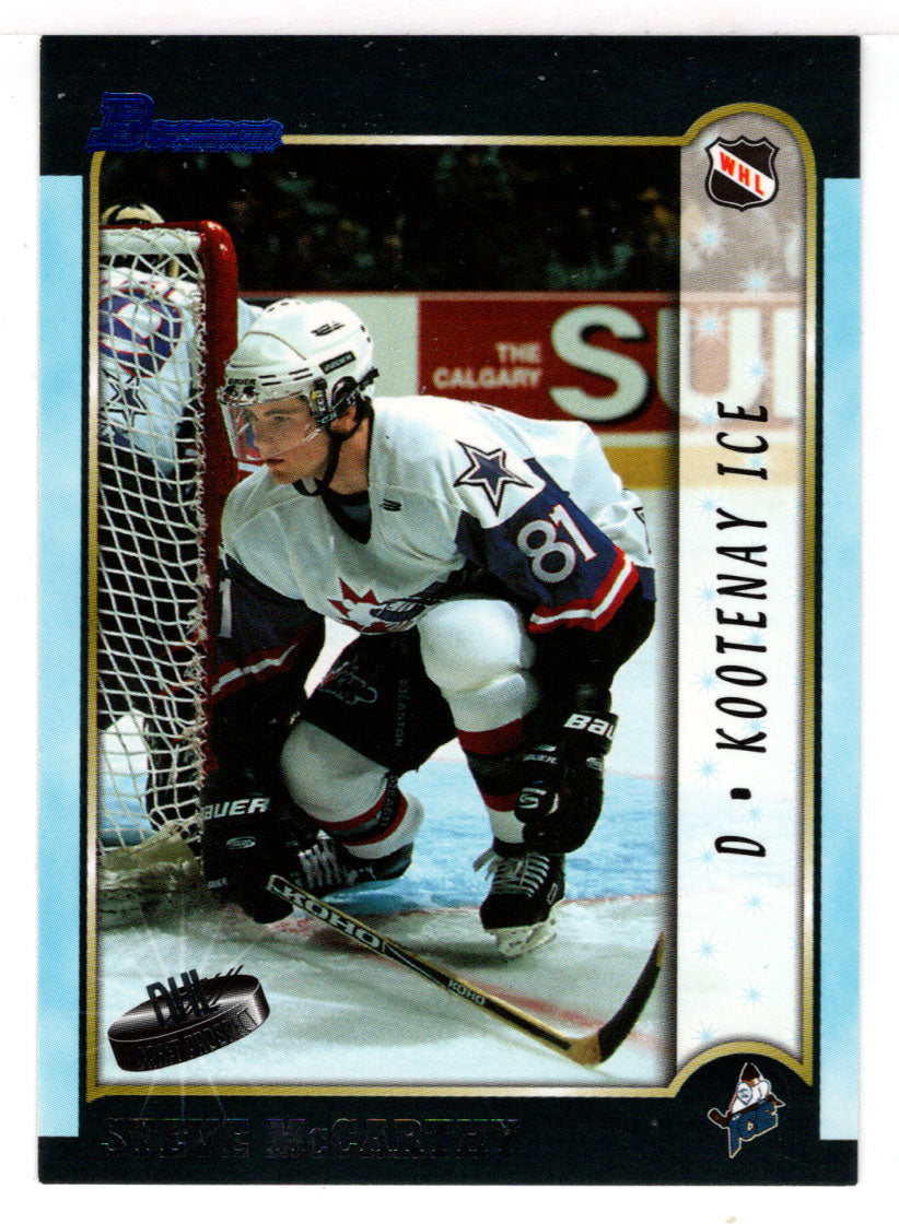 Steve McCarthy - Kootenay Ice (Hockey Card) 1999 Bowman CHL # 20 Mint