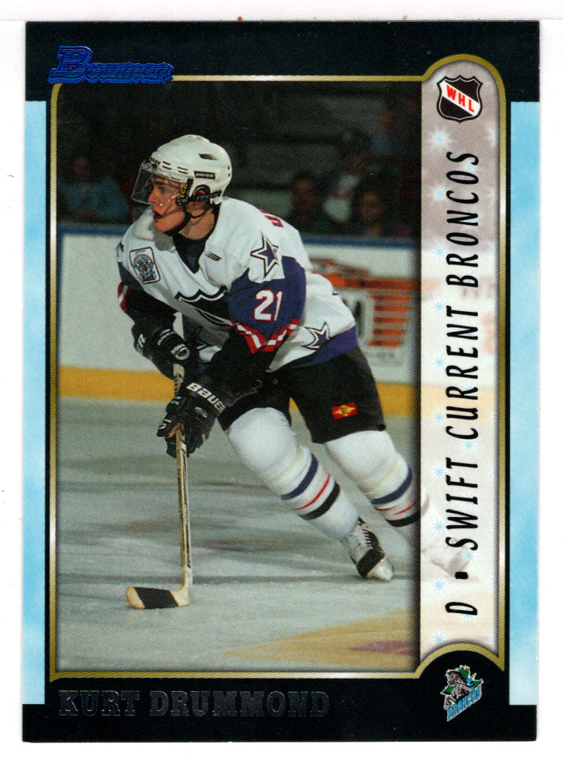 Kurt Drummond - Swift Current Broncos (Hockey Card) 1999 Bowman CHL # 95 Mint