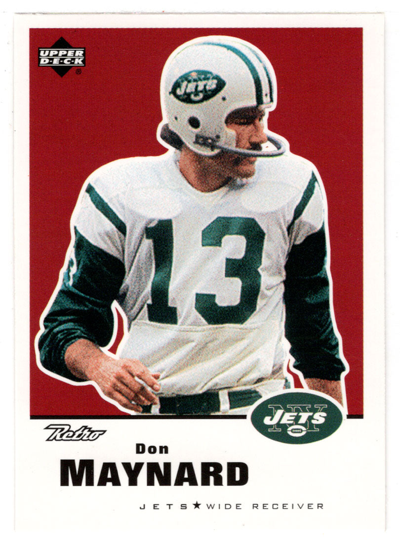 Don Maynard - New York Jets (NFL Football Card) 1999 Upper Deck Retro –  PictureYourDreams