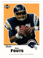 Dan Fouts - San Diego Chargers (NFL Football Card) 1999 Upper Deck Retro # 137 Mint