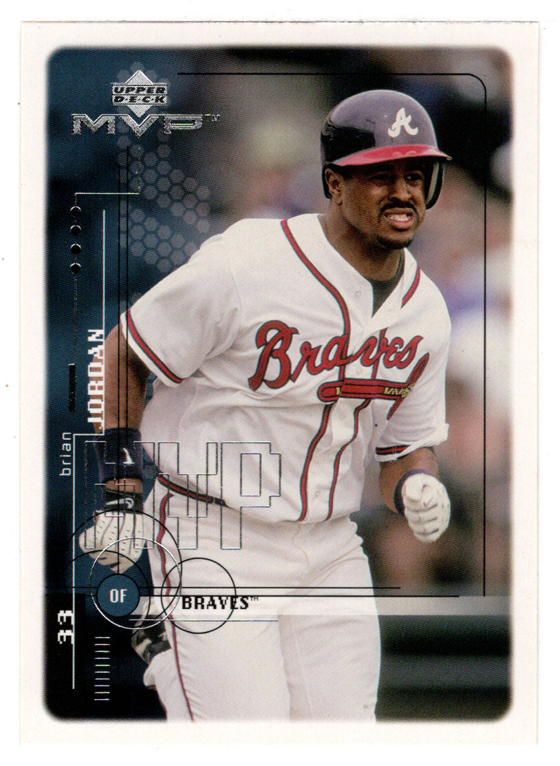 Brian Jordan - Atlanta Braves (MLB Baseball Card) 1999 Upper Deck MVP # 20 Mint