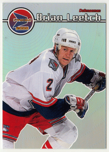 Brian Leetch - New York Rangers (NHL Hockey Card) 1999-00 Pacific Prism # 91 Mint
