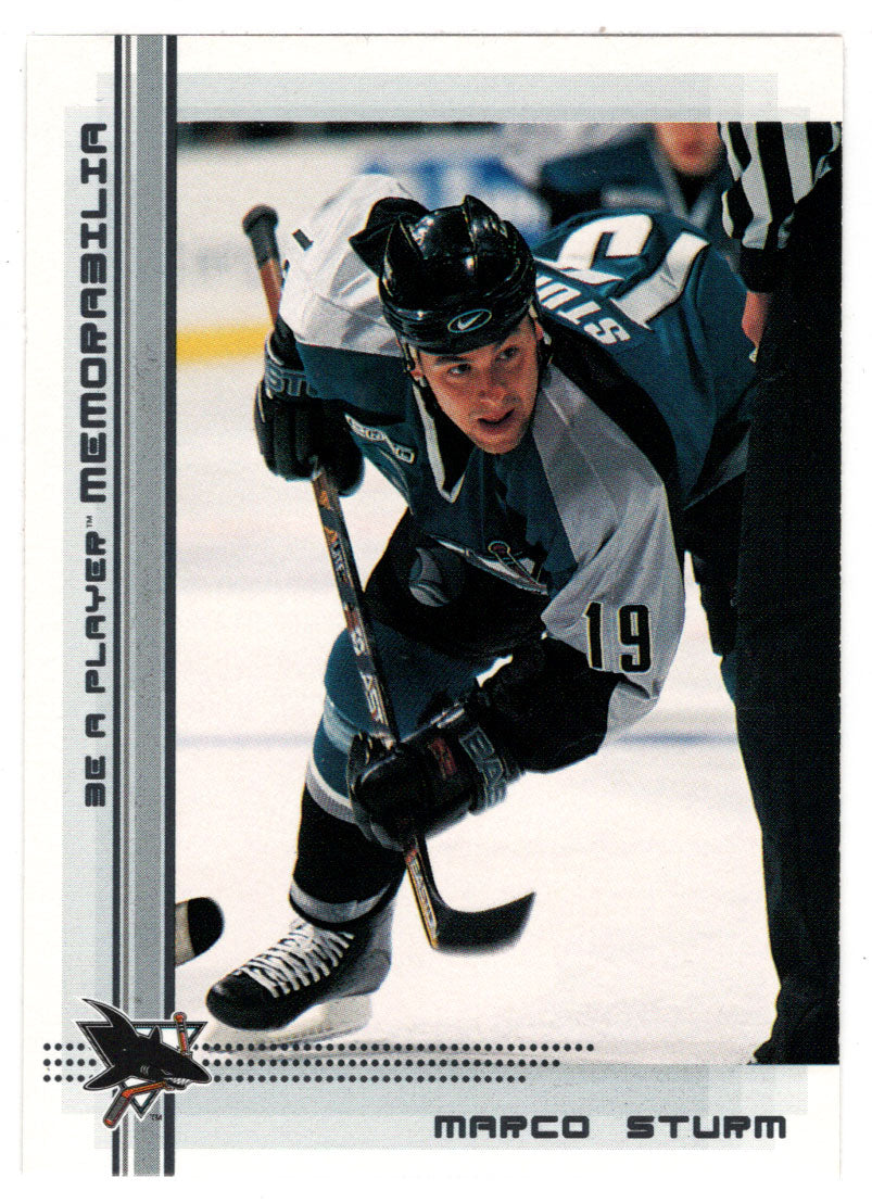 Marco Sturm - San Jose Sharks (NHL Hockey Card) 2000-01 Be A Player Memorabilia # 16 Mint