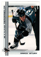 Marco Sturm - San Jose Sharks (NHL Hockey Card) 2000-01 Be A Player Memorabilia # 16 Mint