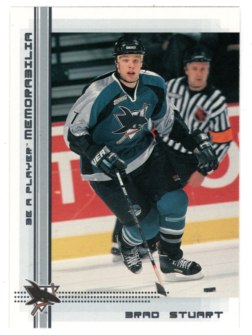 Brad Stuart - San Jose Sharks (NHL Hockey Card) 2000-01 Be A Player Memorabilia # 19 Mint