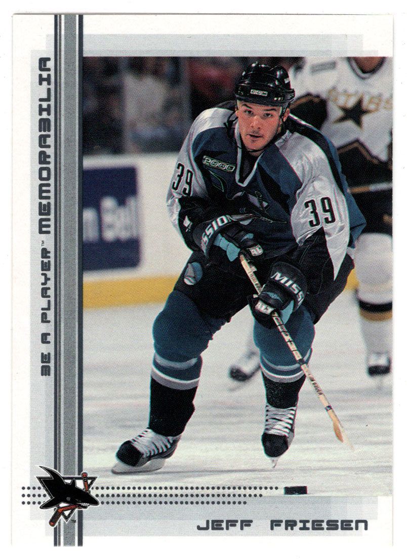 Jeff Friesen - San Jose Sharks (NHL Hockey Card) 2000-01 Be A Player Memorabilia # 49 Mint