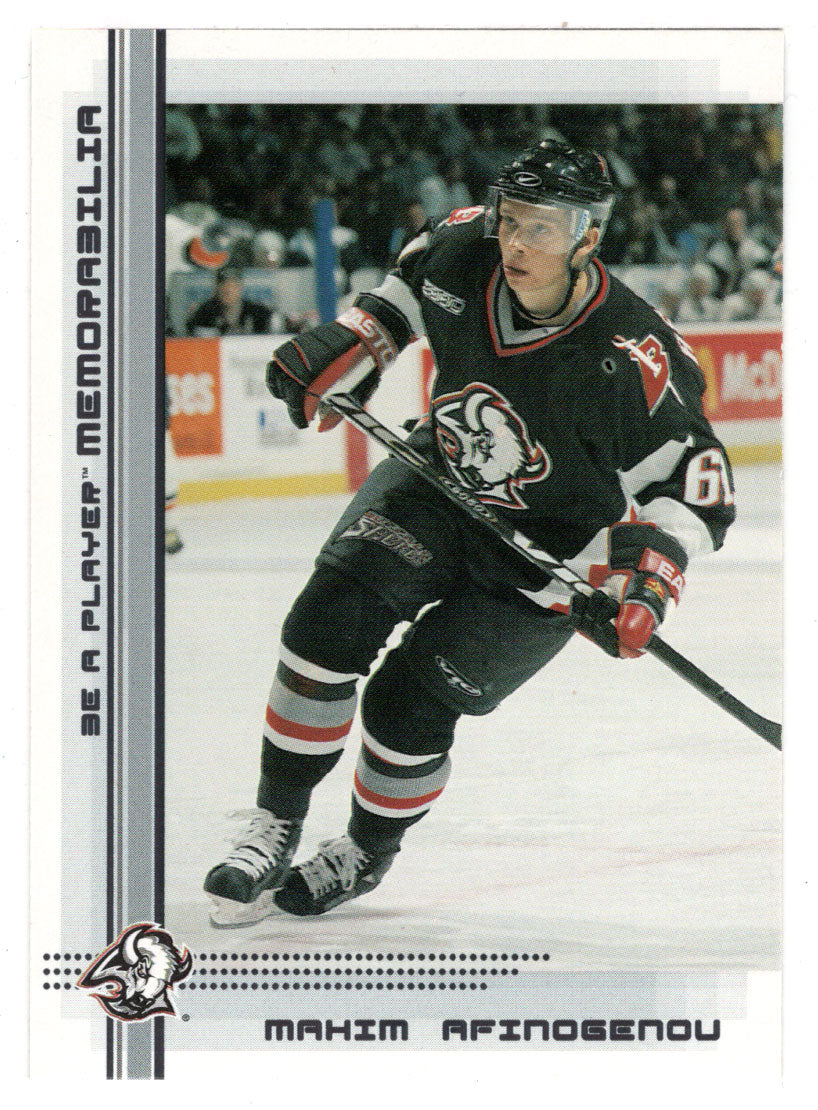 Maxim Afinogenov - Buffalo Sabres (NHL Hockey Card) 2000-01 Be A Player Memorabilia # 64 Mint