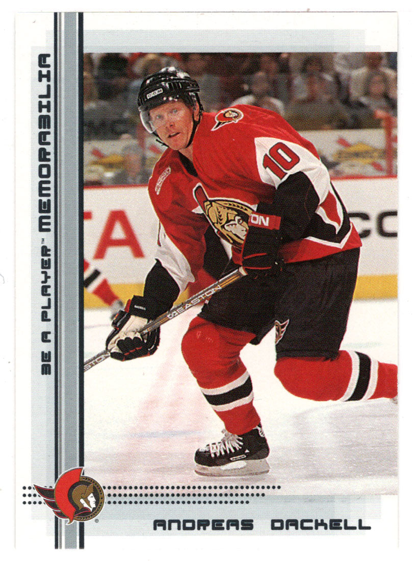 Andreas Dackell - Ottawa Senators (NHL Hockey Card) 2000-01 Be A Player Memorabilia # 107 Mint