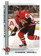 Andreas Dackell - Ottawa Senators (NHL Hockey Card) 2000-01 Be A Player Memorabilia # 107 Mint